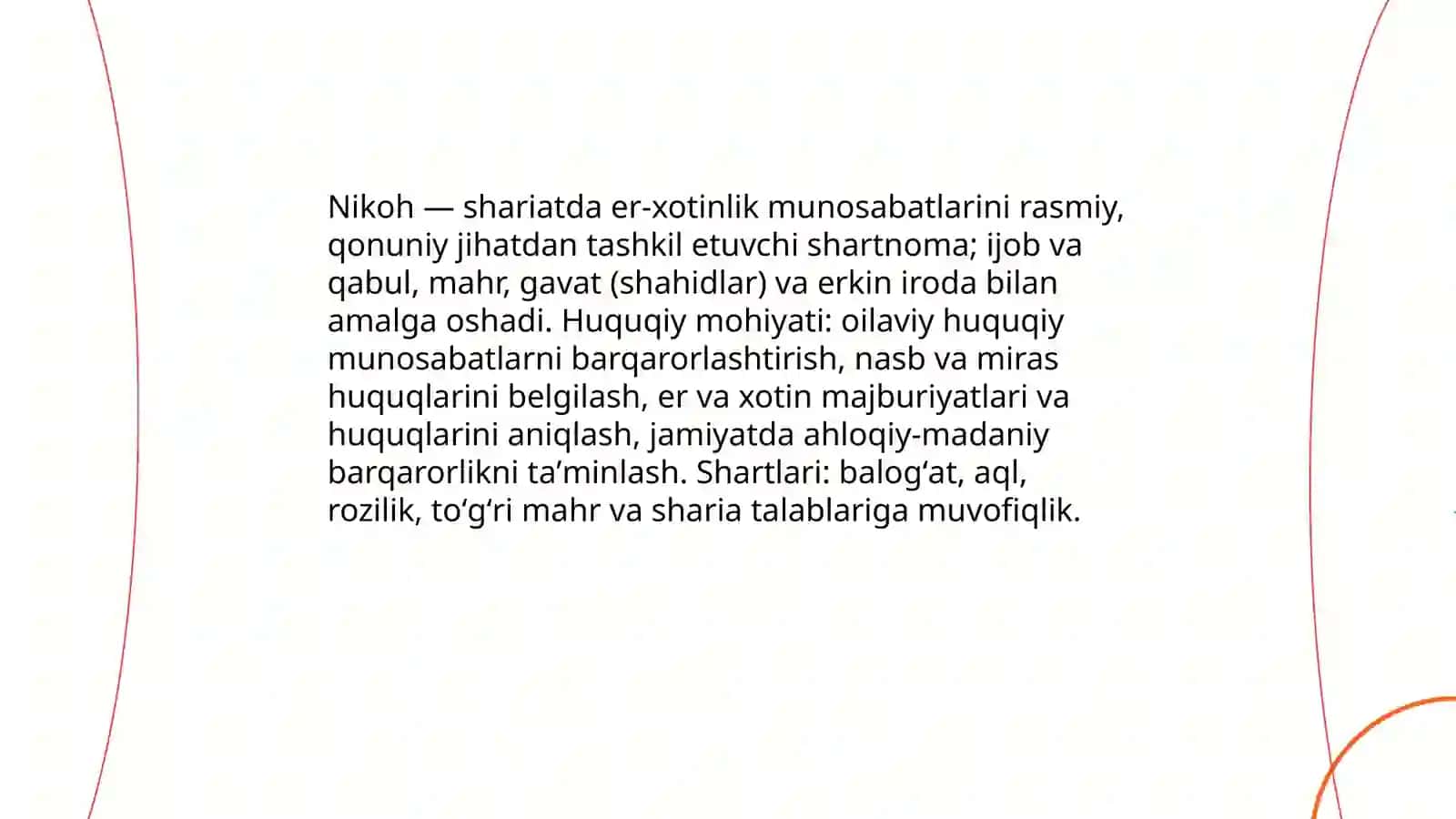Islom huquqshunosligida oila,nikoh,taloq,idda,zihor tushuncha ta’riflari 4