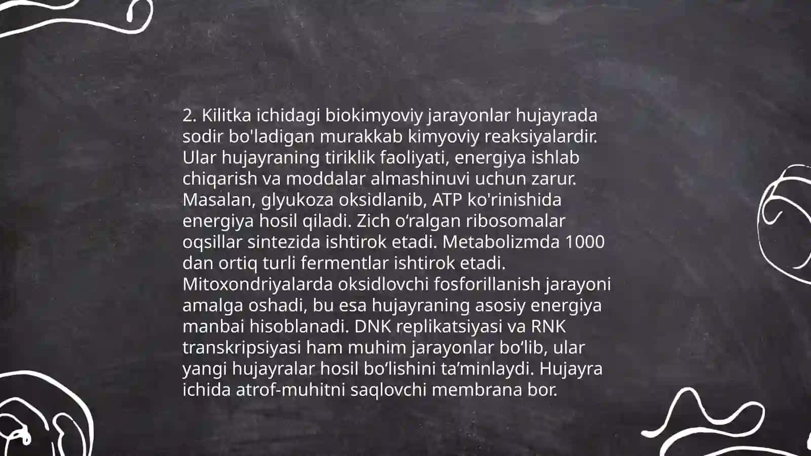 Fermentlarning kilitka ichidagi roʼli 4