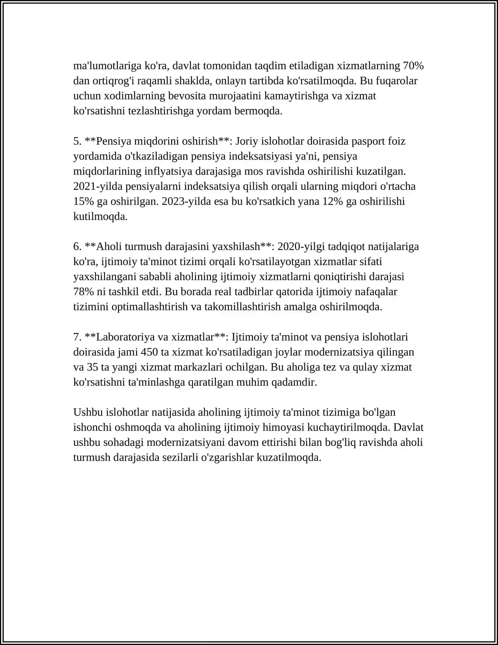 O'ZBEKISTONDA MUSTAQILLIK YILLARIDA AMALGA OSHIRILGAN KUCHLI IJTIMOIY SIYOSAT 4