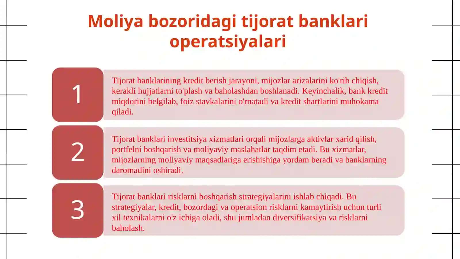 Tijorat banklarining moliya bozoridagi operatsiyalar 4