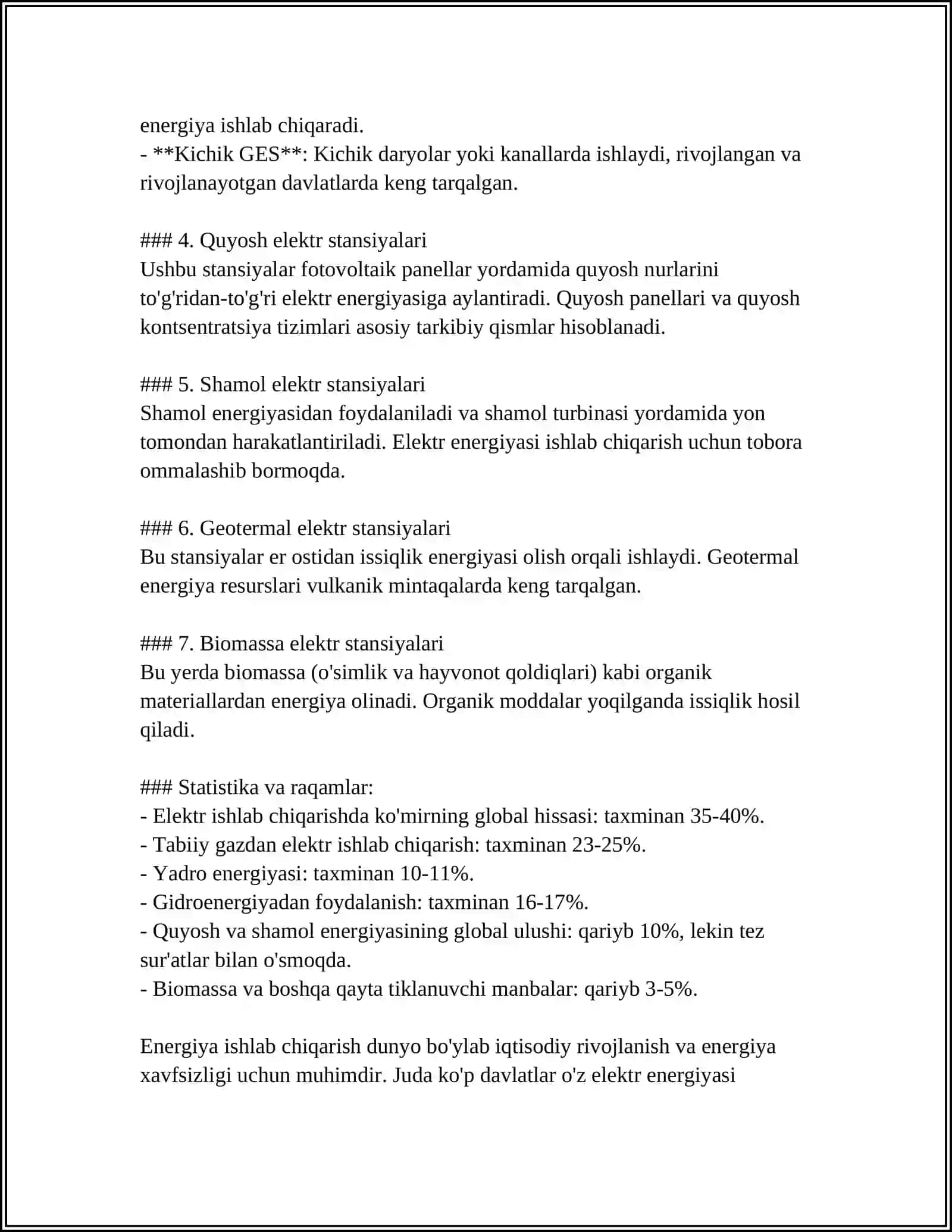 ELEKTR STANSIYA ELEKTR JIHOZLARINING KUCHLANISHI 1000V GACHA BO'LGAN HAVO ELEKTR O'TKAZISH LINIYALARINI ISHGA TUSHURISH 4
