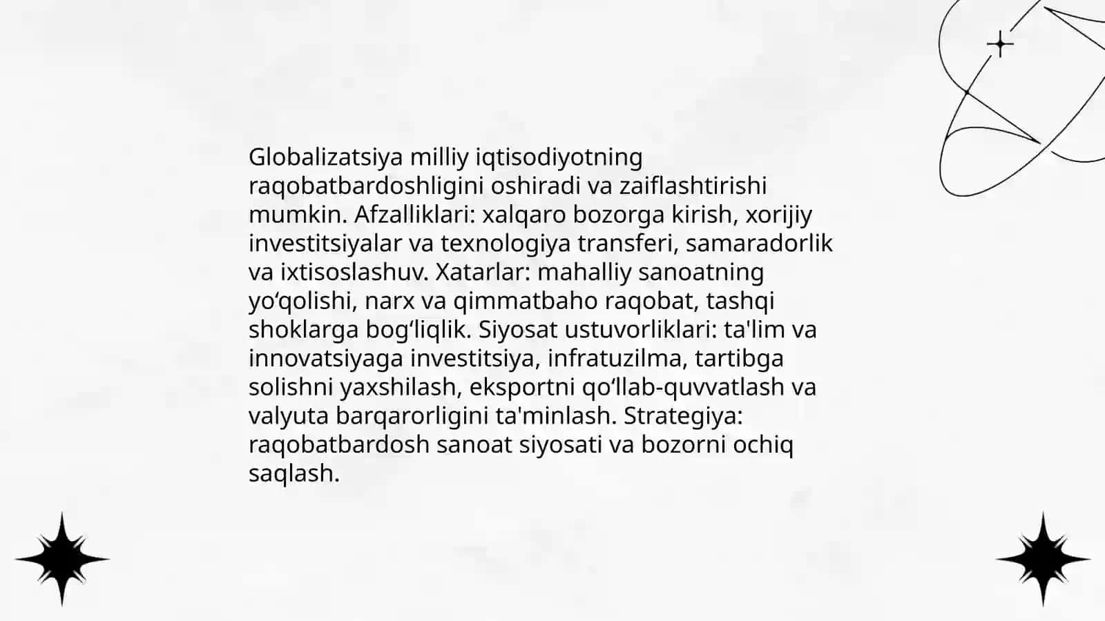 Globalizatsiya jarayoni va milliy iqtisodiyot 4