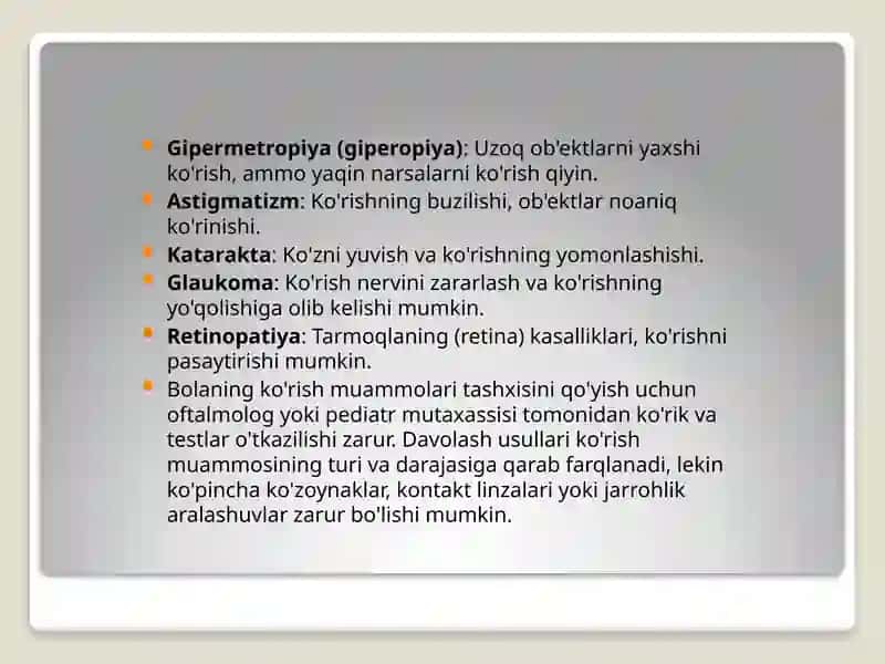 Korishdan uqsonibolgan bolalar 4