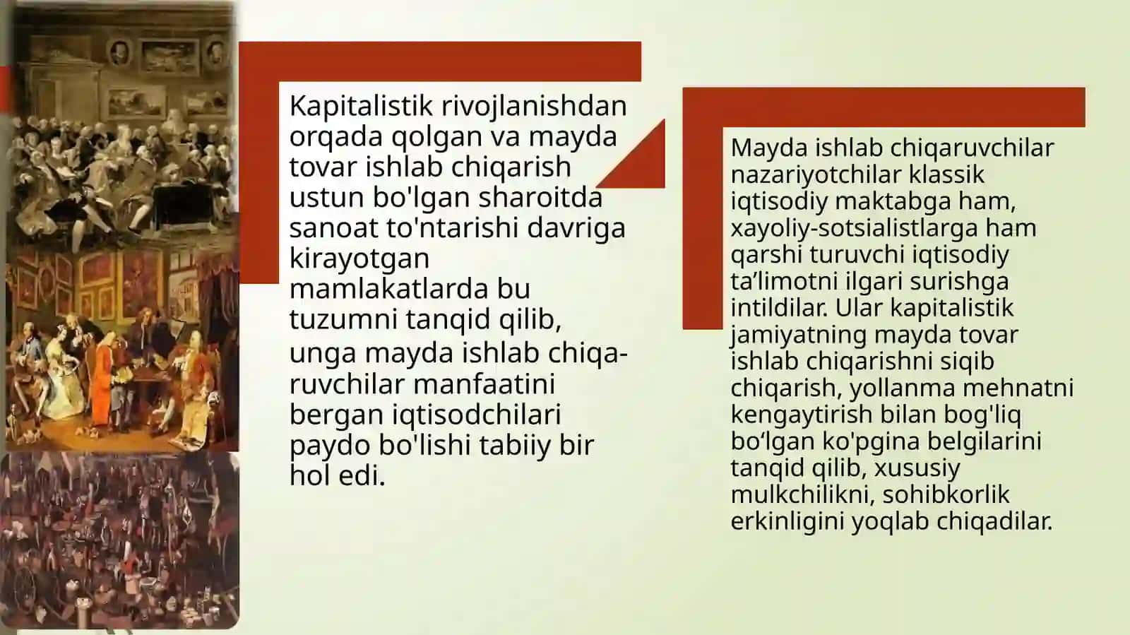 Klassik iqtisodiy maktabga muqobil g’oyalarning mohiyati 4