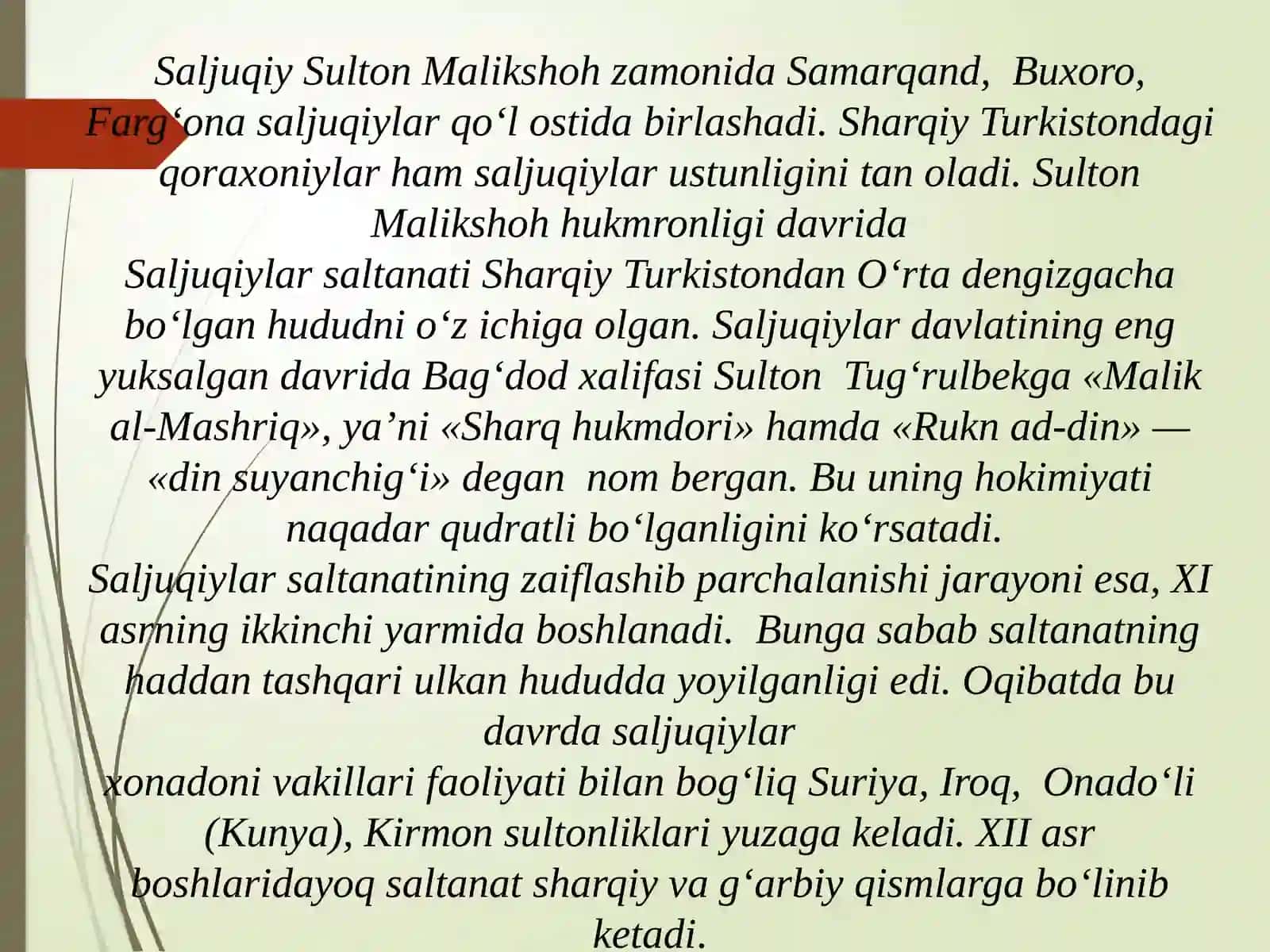 Saljuqiylar 4