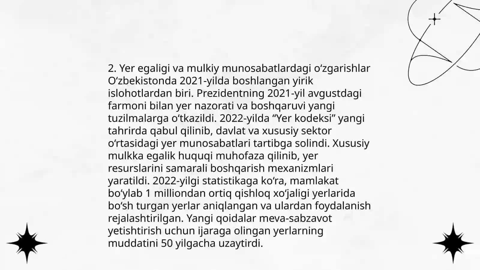 Mustaqillik yillarida qishloq xo‘jaligi va sanoat sohasidagi o‘zgarishlar 4