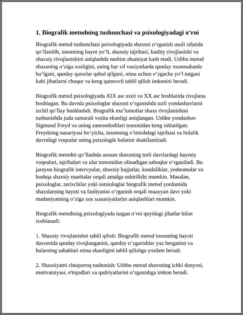BIOGRAFIK METODNING PSIXOLOGIYADAGI NAZARIY ASOSLARI 4