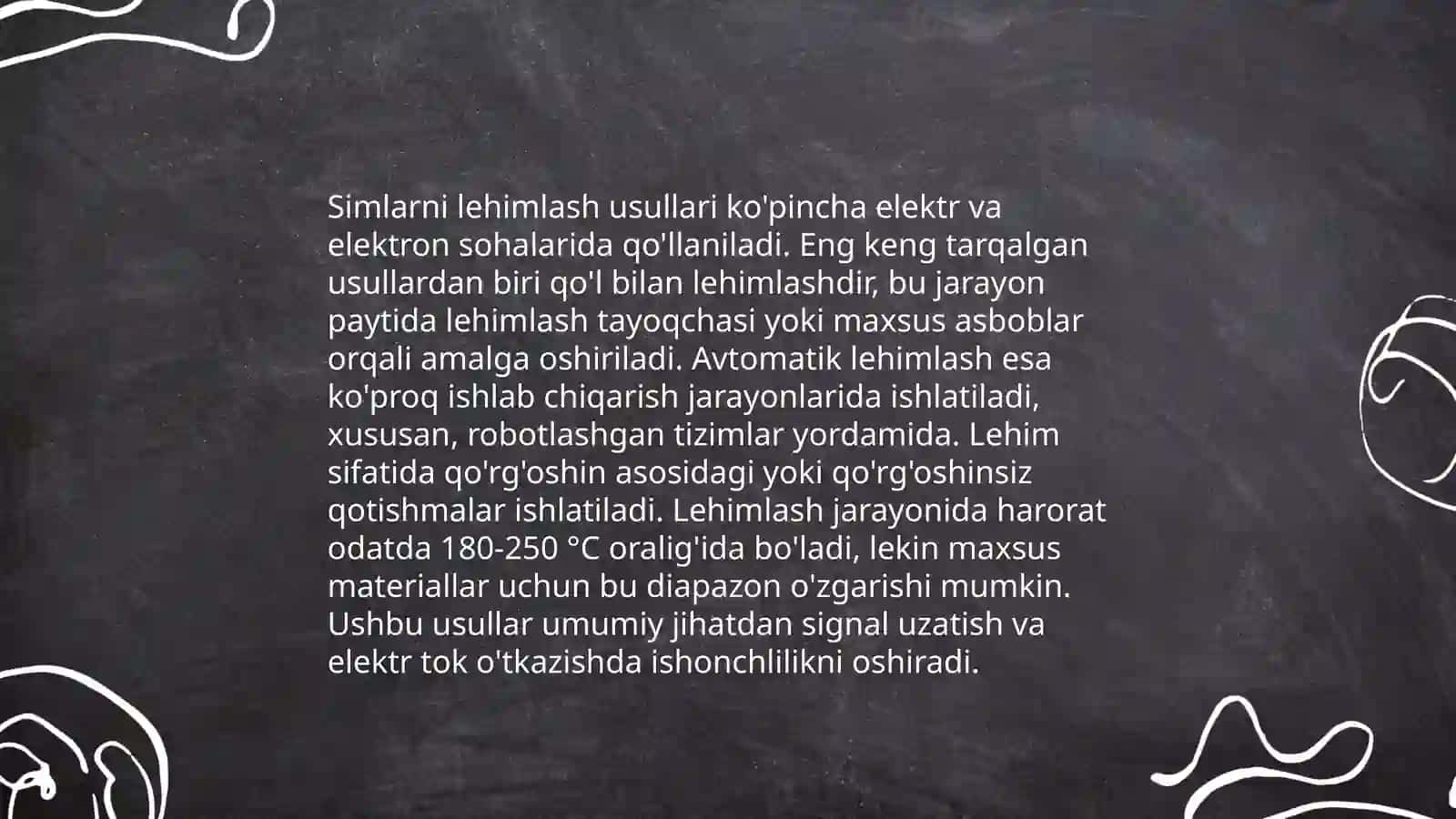 O‘tkazgichlarning kontaktli bog‘lash texnikalari 4