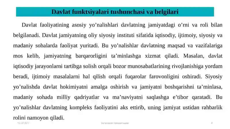 Davlatning Ichkivatashqi Funktsiyalari 4