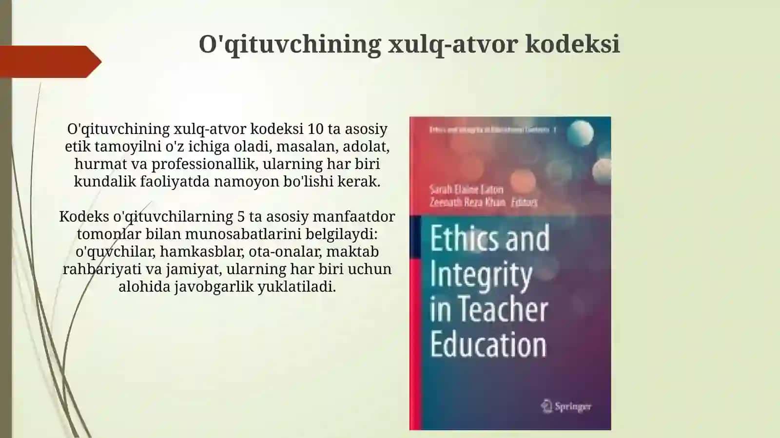 Pedagogik odob. pedagogning muomala odobi 4