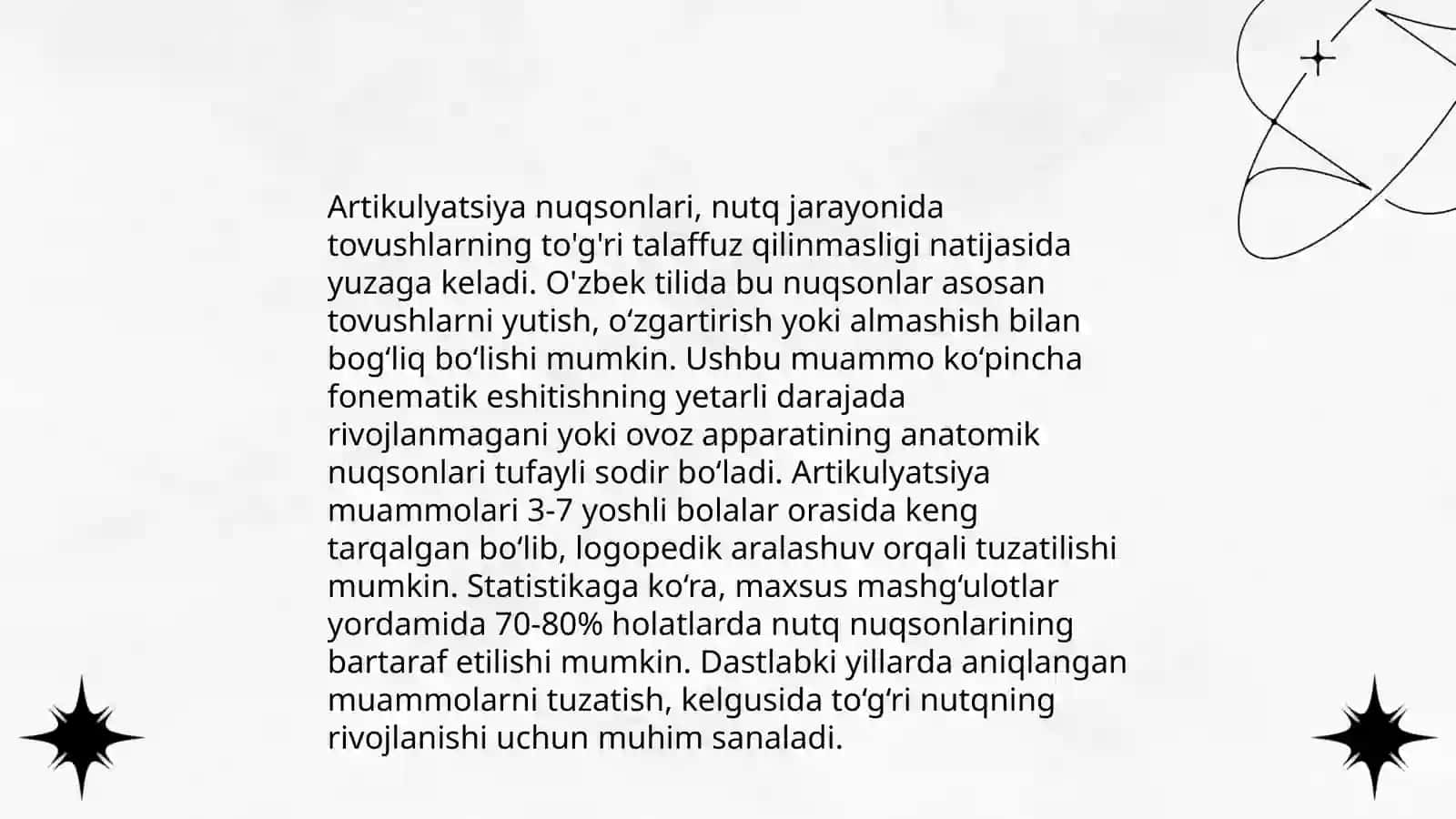 Nutq nuqsonlarining turli shakllarida muloqotning oʻziga xosligi 4