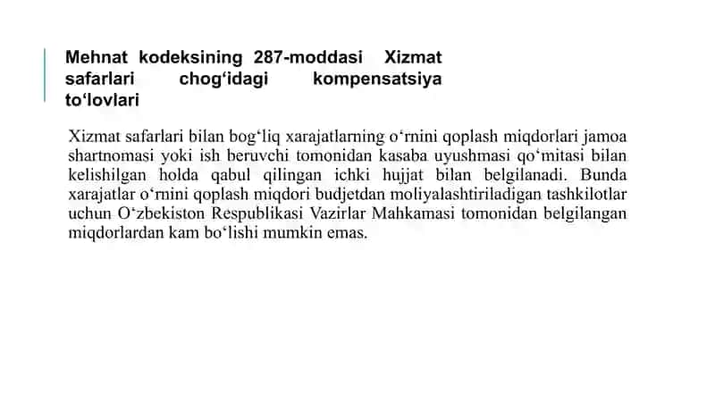 Jabrlanuvchilarga moliya.Jabrlanuvchilarga va ularning vakillariga, guvohlarga, ekspertlarga, mutaxassislarga, tarjimonlarga va xolislarga ularning sarf-xarajatlarini toʻlash 4