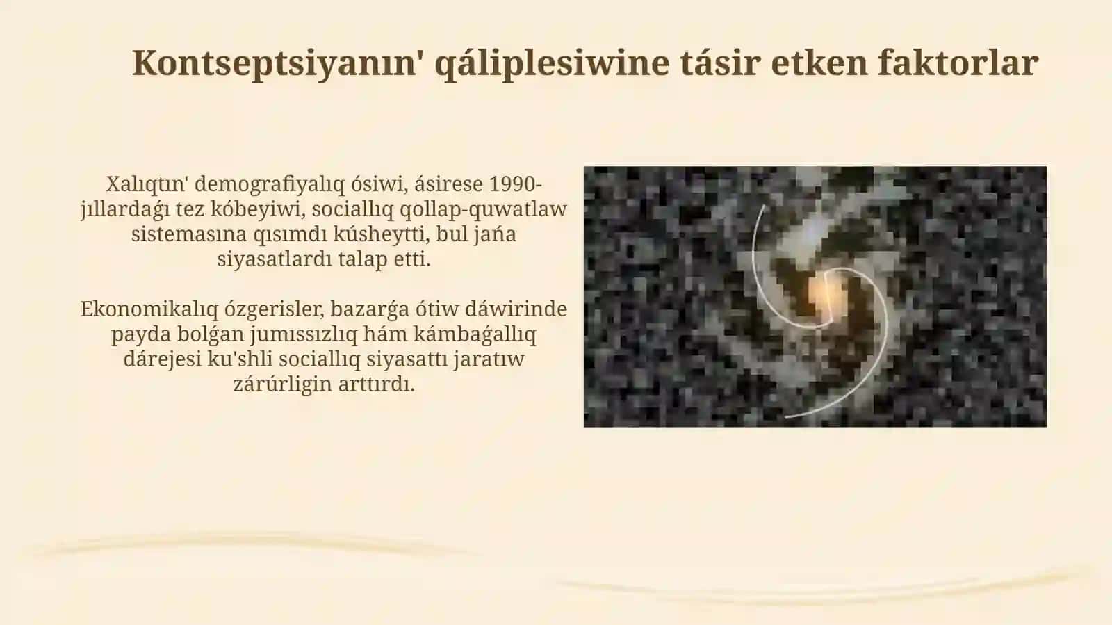 Ku'shli socialliq siyasat konsepciyasinin' qa'liplesiwi, basqishlari ha'mrawajlaniwi 4