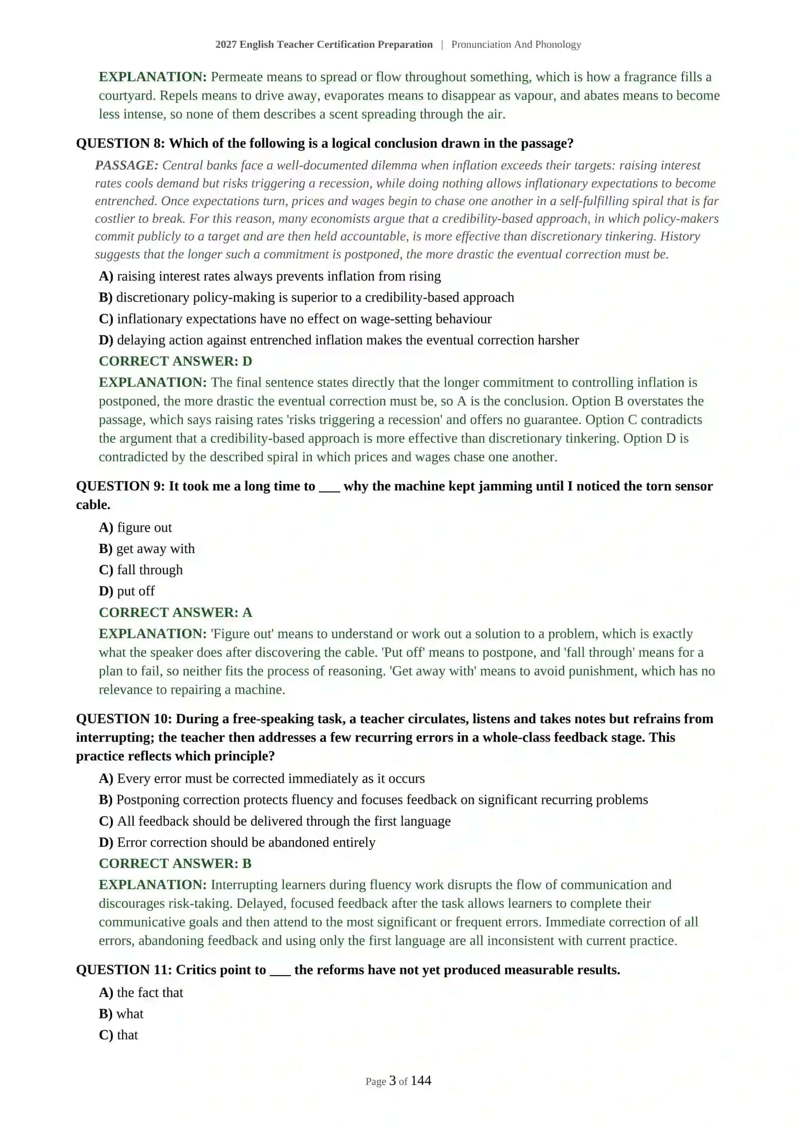 Pronunciation And Phonology Certification Preparation 2027 4