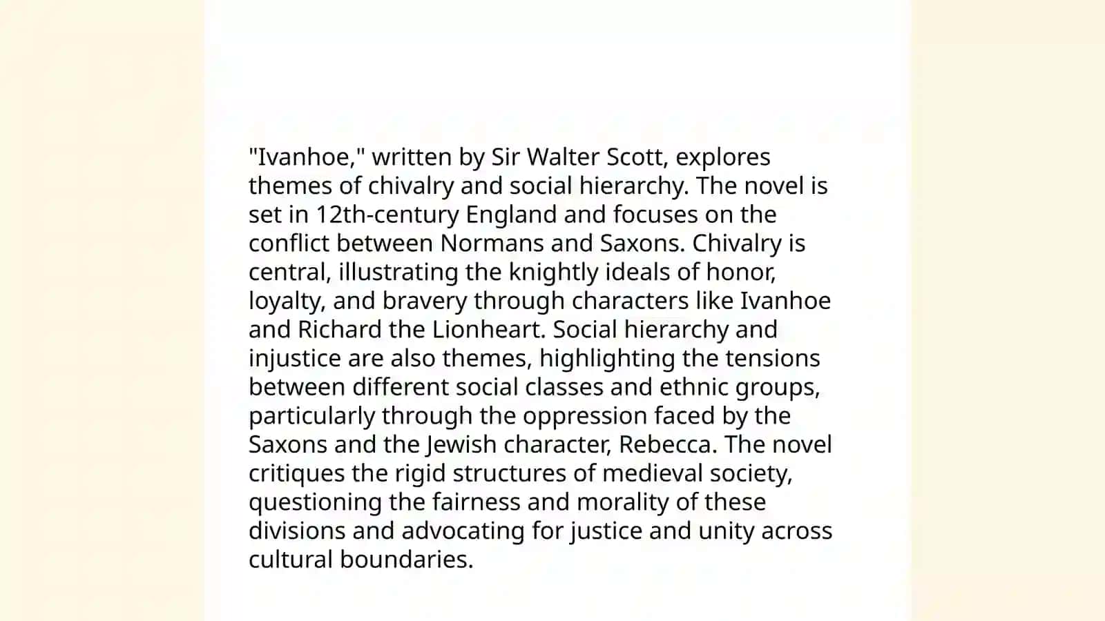 Walter Scott "Ivanhoe" 4