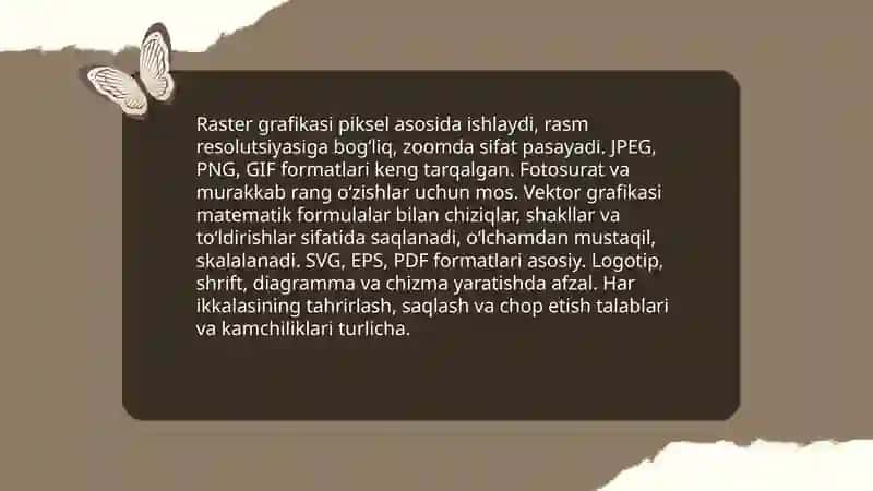 Kompyuter grafikalarining qo'llanilish sohalari va turlari 4