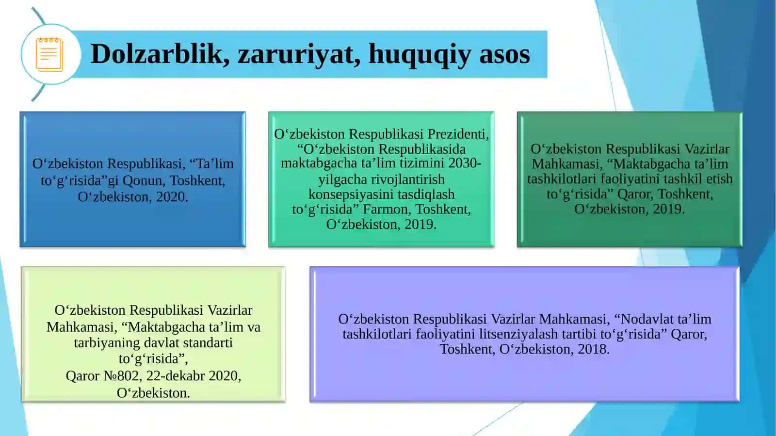 NODAVLAT TA’LIM MUASSASALARIDAGITA’LIM SIFATINING NAZARIY VA METODOLOGIK ASOSLARI 4