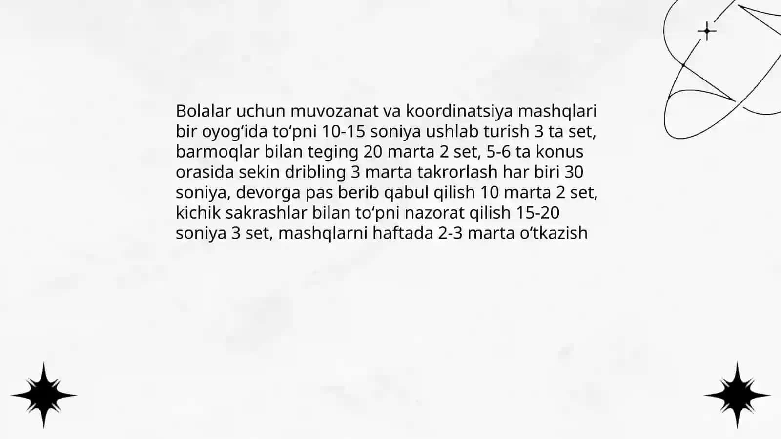 Maktabgacha yoshdagi bolalarga futbol oʻynida toʻpni boshqarishning dastlabki texnik usullarini oʻrgatish 4
