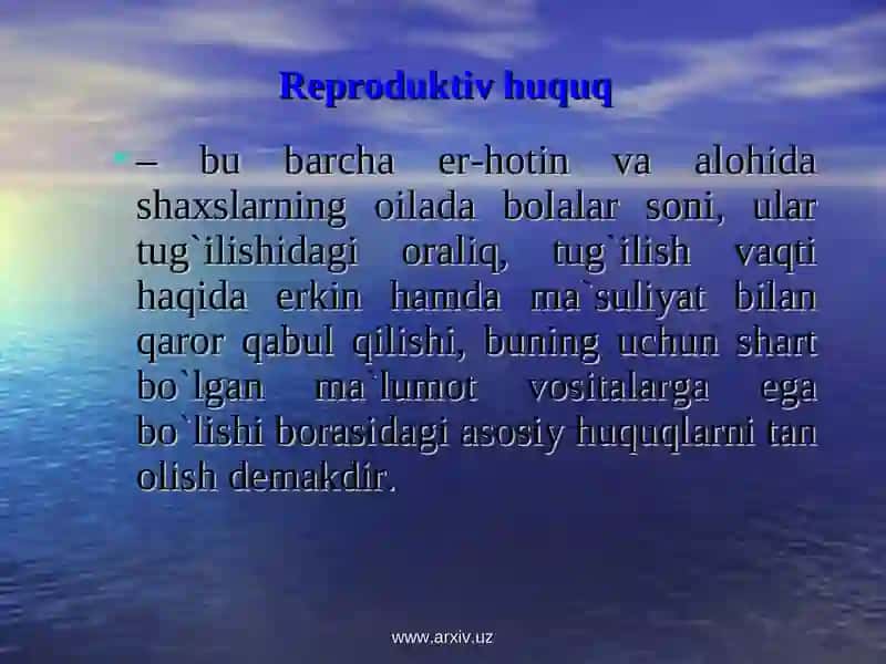 Reproduktiv salomatlik va repraduktiv huquq 4