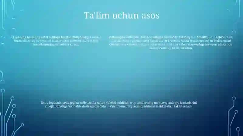 Pedagogika Kollejida Olib Boriladigan Ma'Naviy-Ma'Rifiy Ish Amaliyotini Tashkil Etish 4