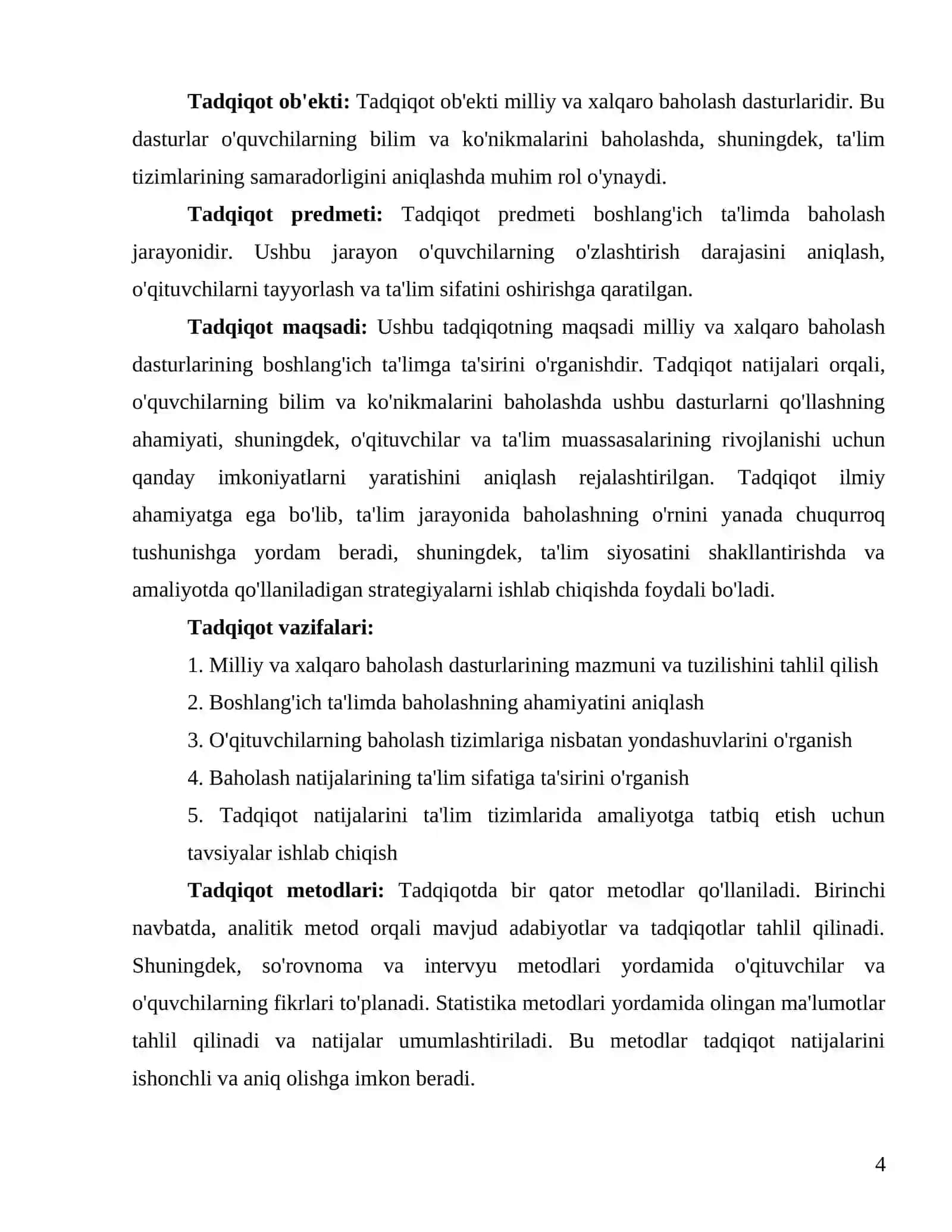 "Milliy va xalqaro baholash dasturlarining boshlang‘ich ta’limga ta’siri" 4