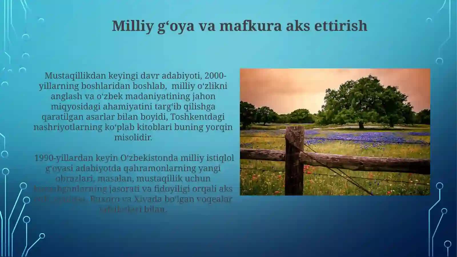 Istiqlolyillaridaadabiyotqandayrivojlandi? 4