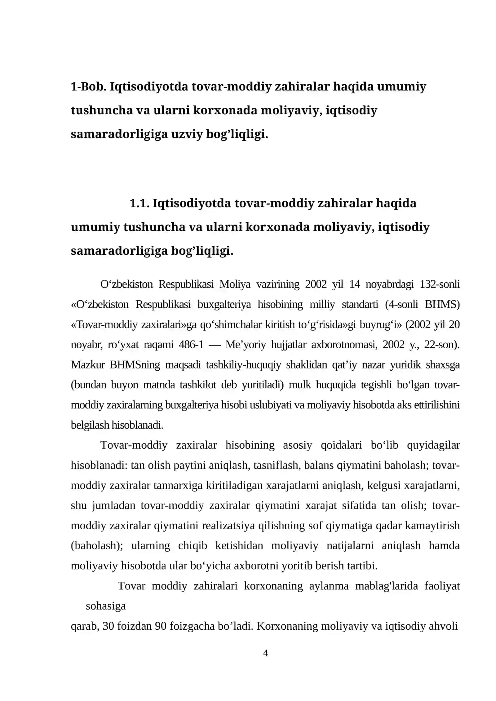 TOVAR MODDIY ZAHIRALAR TUSHUNCHASI VA HISOBGA OLISH VAZIFALARI 4