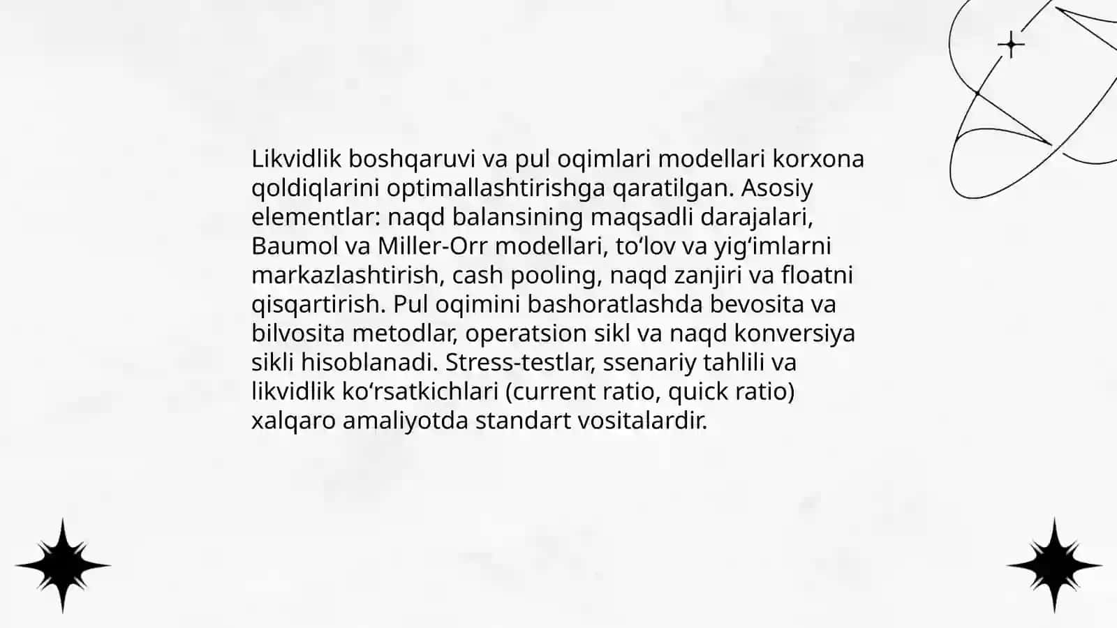 Pul oqimlarining modellari va xalqaro amaliyot 4