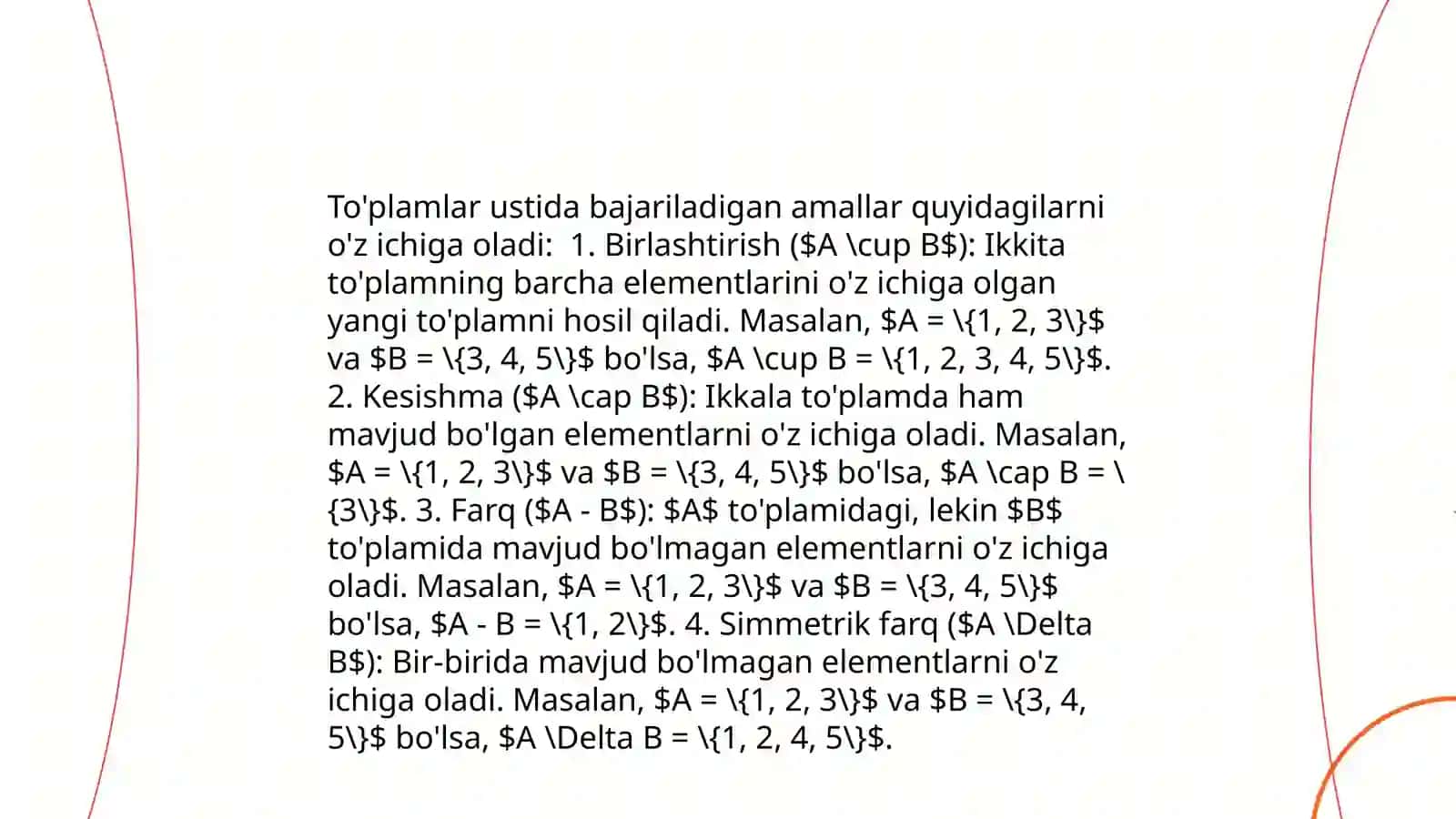 Noravshan to'plamlar ustida amallar va ularning xossalari, Noravshan mantiqda ishonchlilik koeffitsientlari 4