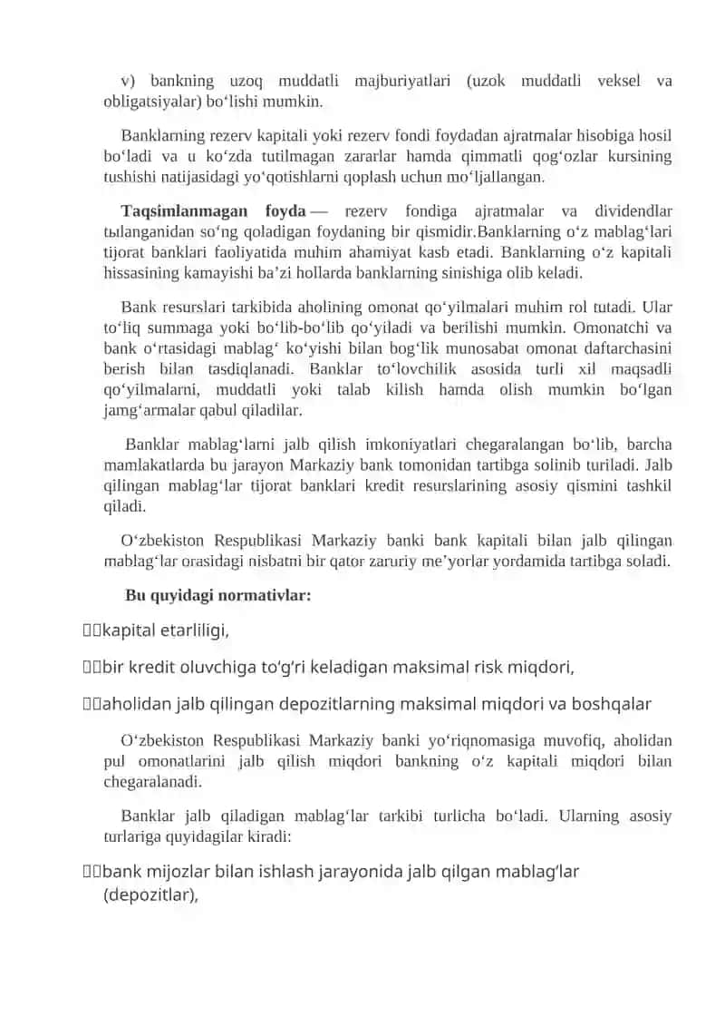 Tijorat banklari va ularning funktsiyalari 4