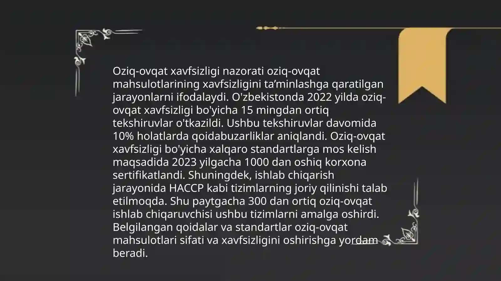 Oziq-ovqat labarturyasi 4