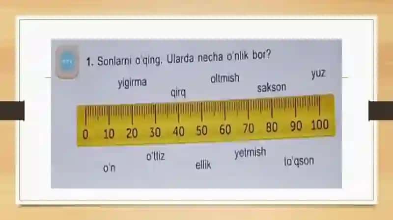 YAXLIT SONLAR 1-SINF MATEMATIKA 4