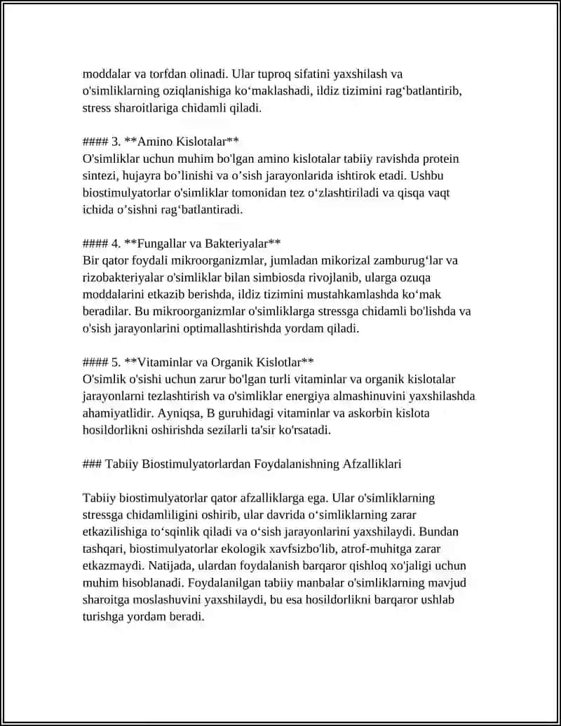 TABIIY BIOSTIMULYATORLAR. SINTETIK FEROMONLAR 4