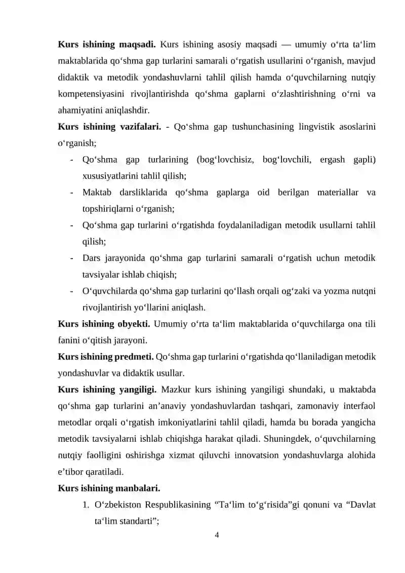Qo‘shma gaplarni o‘qitish usullari 4