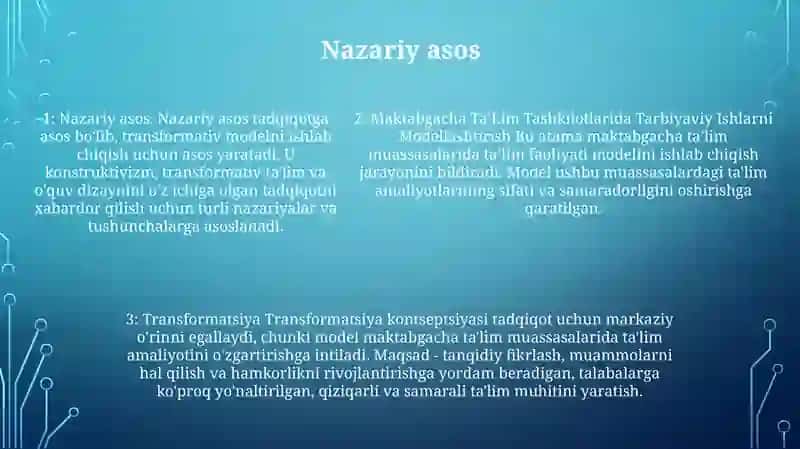 Maktabgacha TaʼLim Tashkilotlarida Tarbiyaviy Ishlarni Modellashtirish 4