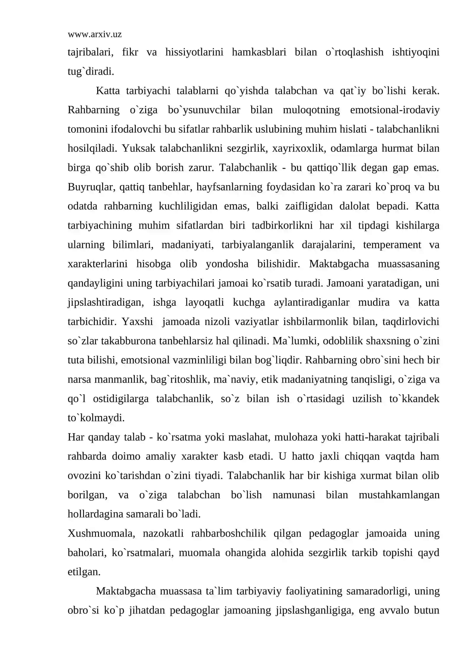 Bolalar bog`chasida bolalarda matematik tasavvurlarni rivojlantirish ishiga metodiк rahbarlik qilish 4