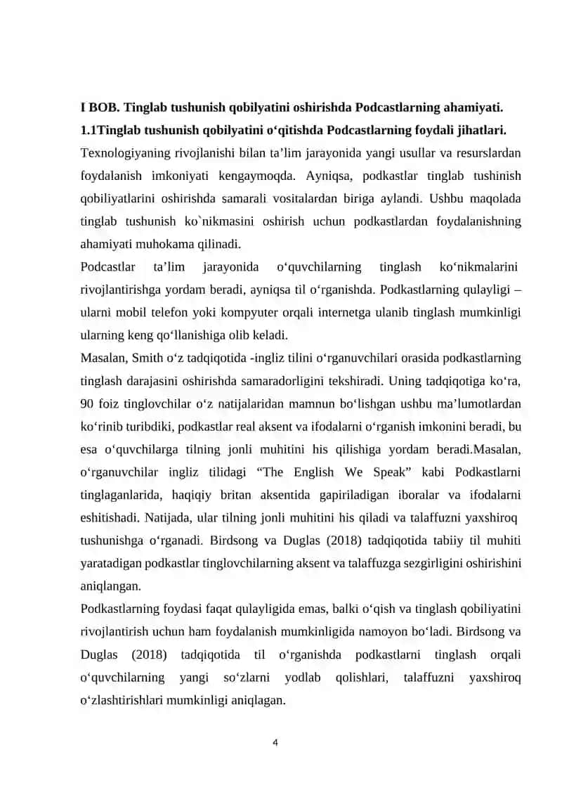 Tinglab tushunish qobilyatini asl materiallardan foydalanib o‘rgatish 4