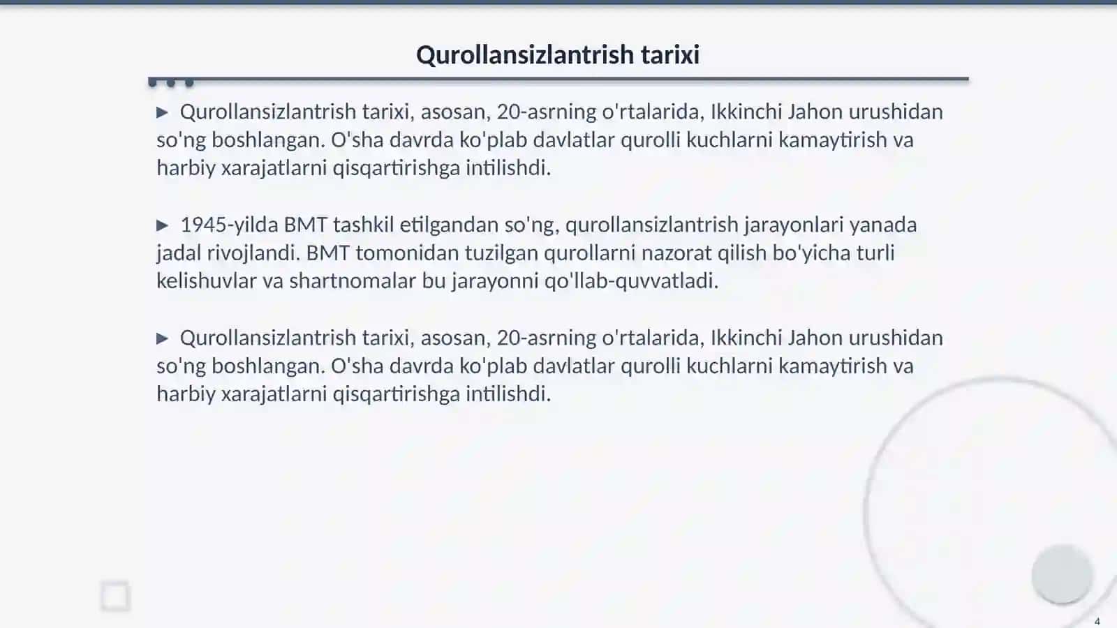 Qurollansizlantrish 4