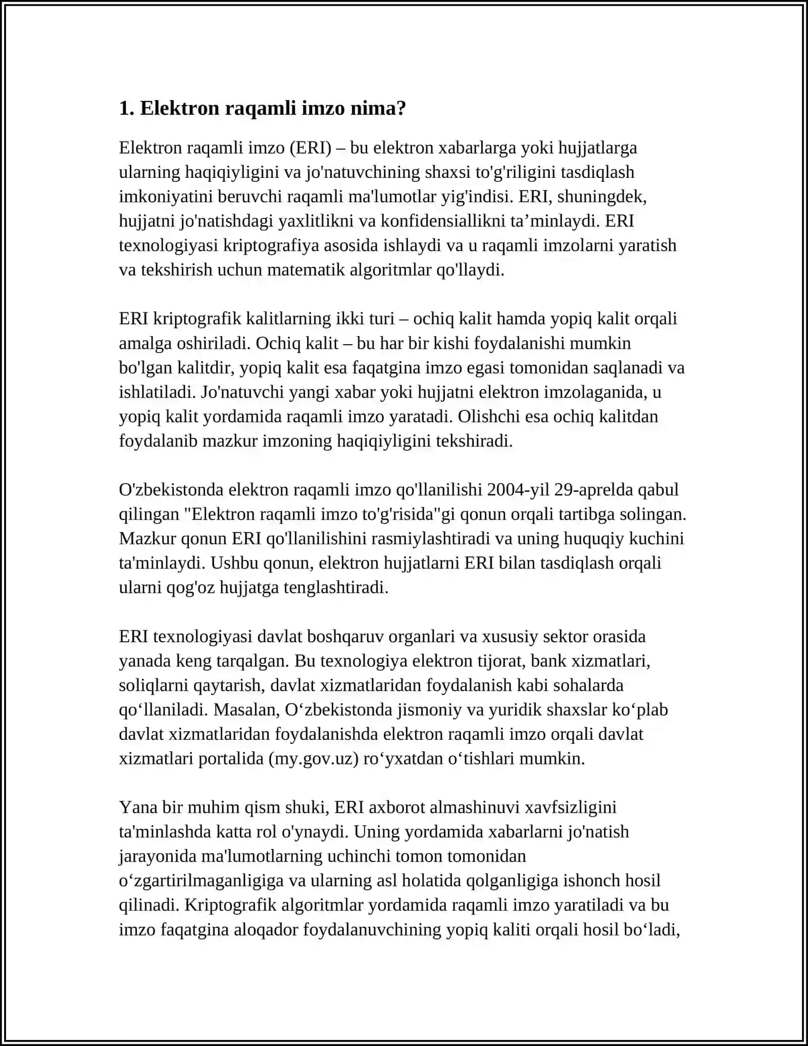 ELEKTRON RAQAMLI IMZO 4