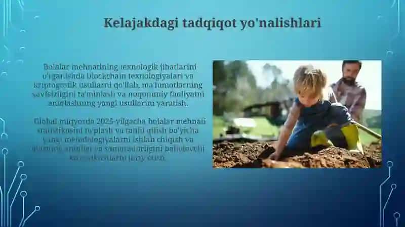 Tabiatda bolalar mehnatlari va ularni tashkil etish texnologiyasi 4