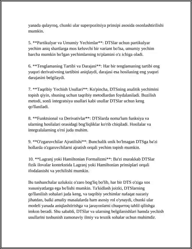 DIFFERENSIAL TENGLAMALAR SISTEMASI 4