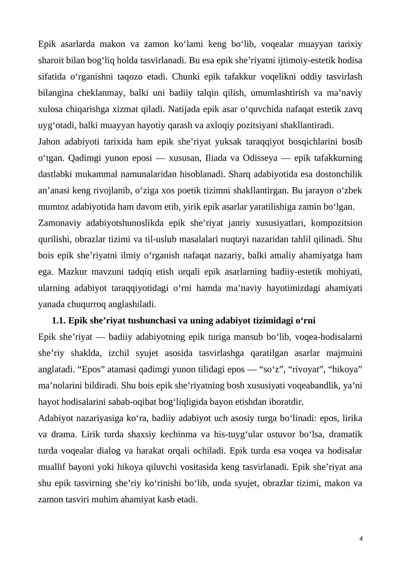 Epik sheʼriyat va unga xos muhim xususiyatlar 4