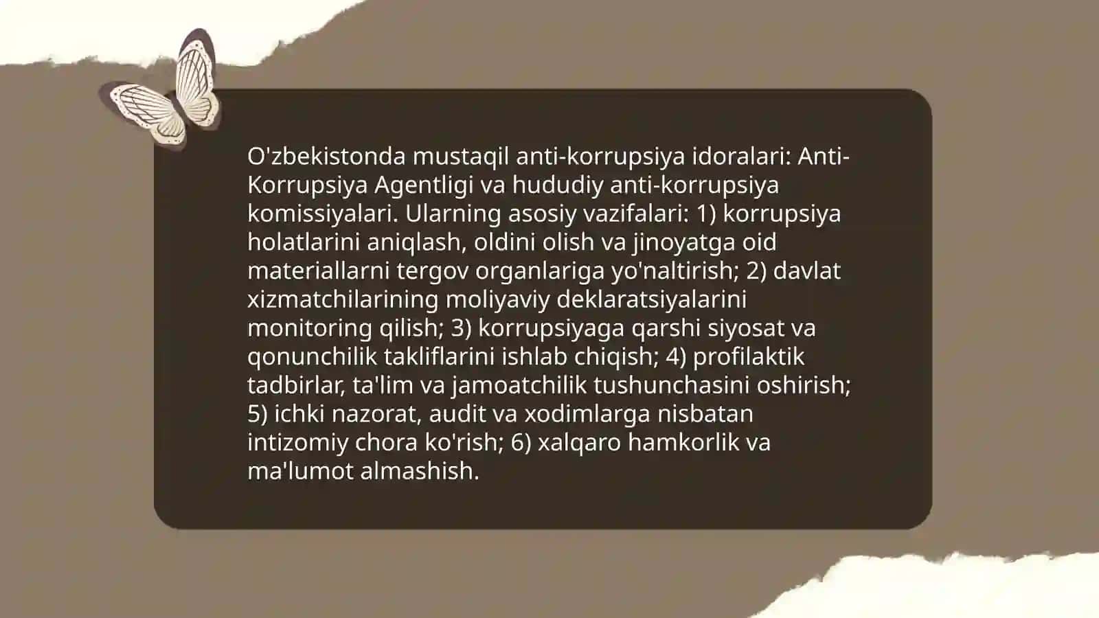 O'zbekistonning korrupsiyaga qarshi kurashi 4