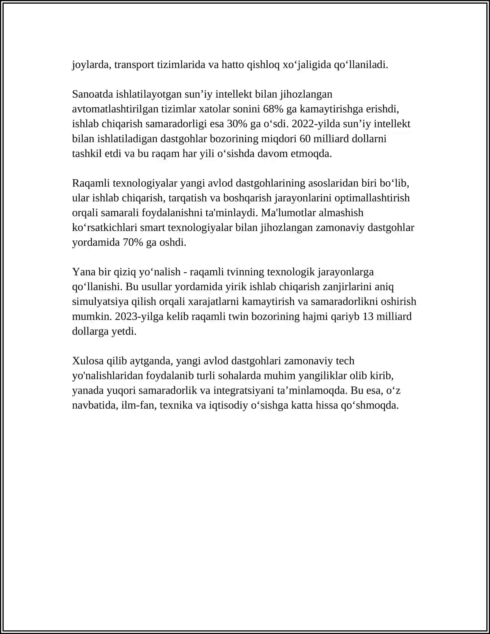 TAJRIBA USKUNALARINING ZAMONAVIY AVLODLARI 4