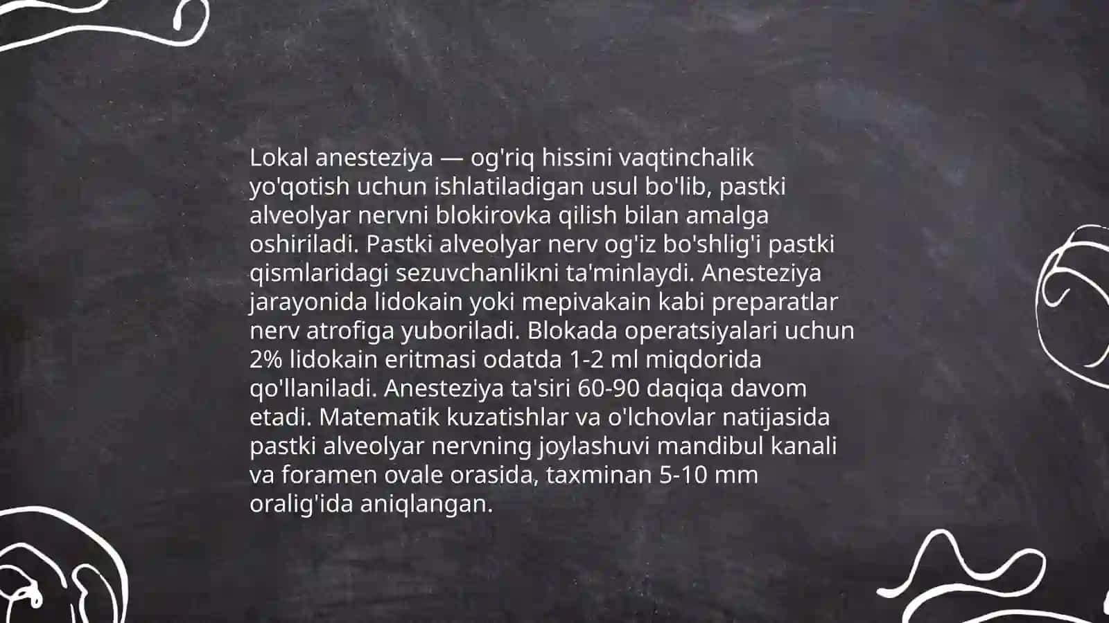 Pаstki аlveоlyar nervni оg’riqsizlаntirish 4