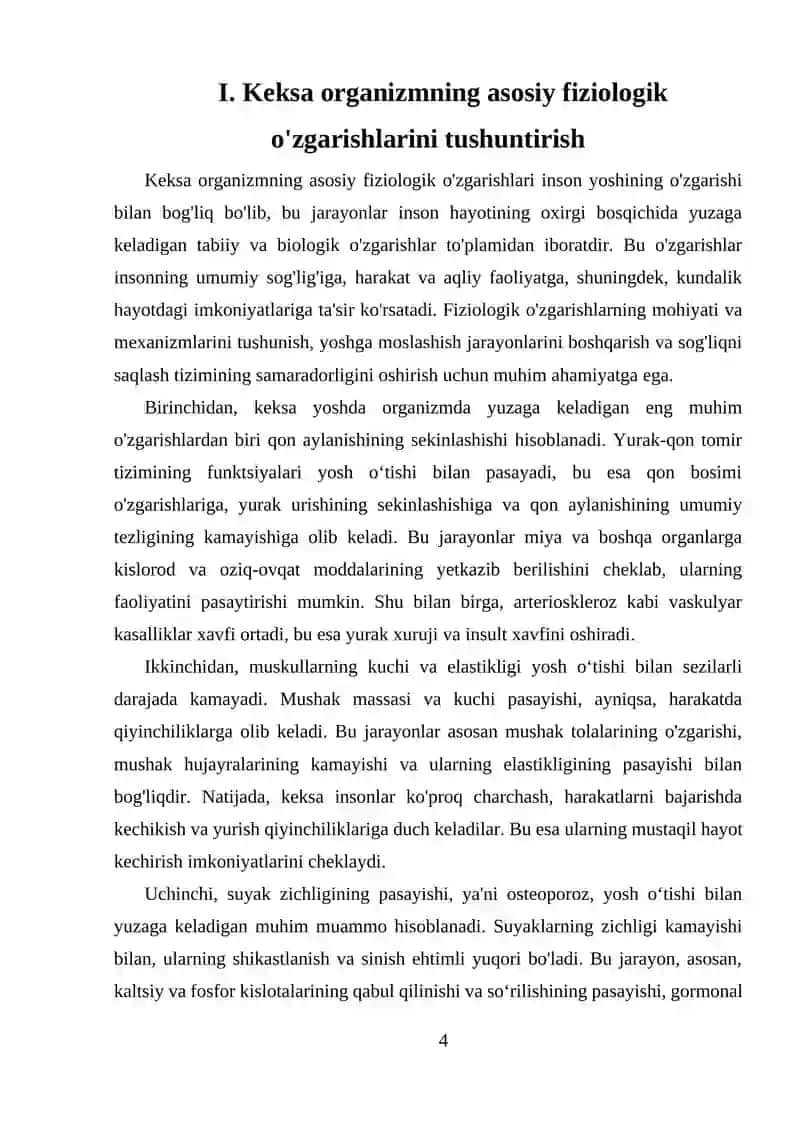 Fiziologik o'zgarishlar va inson organizmning tuzilishi 4