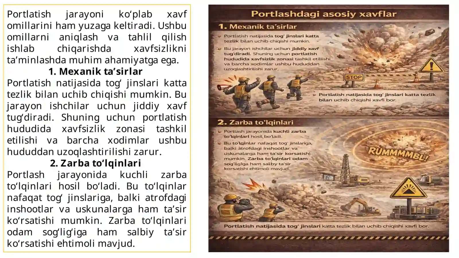 Portlatish ishlarida xavfsizlik choralarini loyihalash 4
