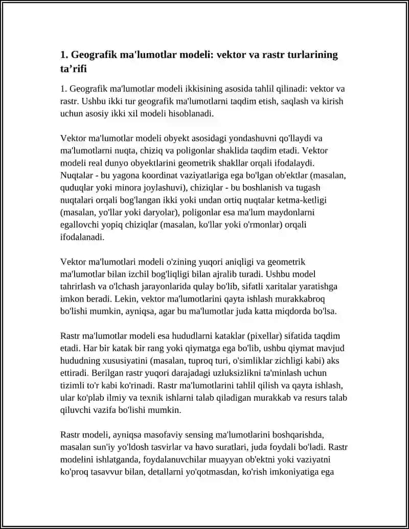 GEOGRAFIK MAʼLUMOTLAR MODELI 4