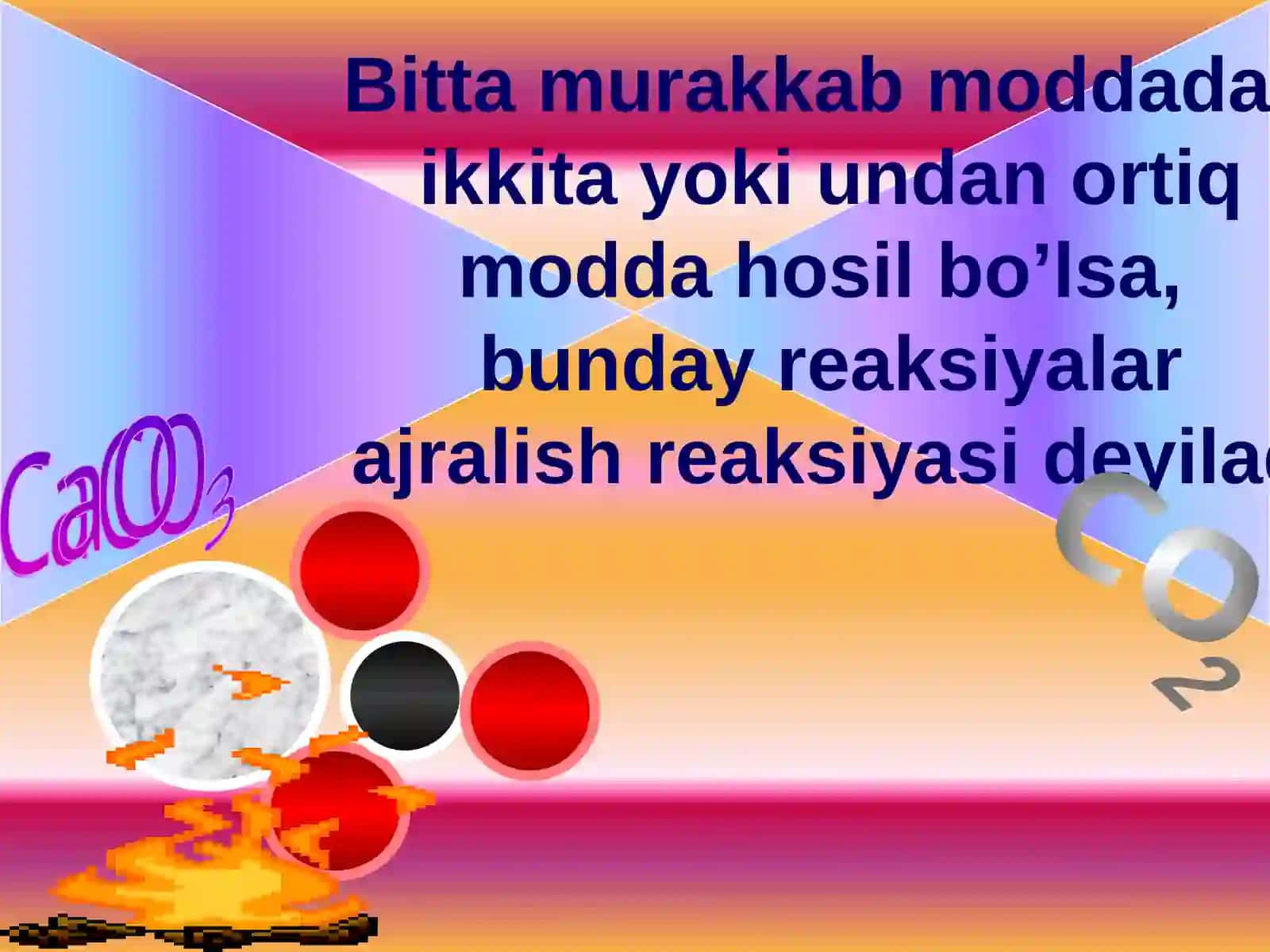 Kimyoviy reaksiyalarning alomatlari 4