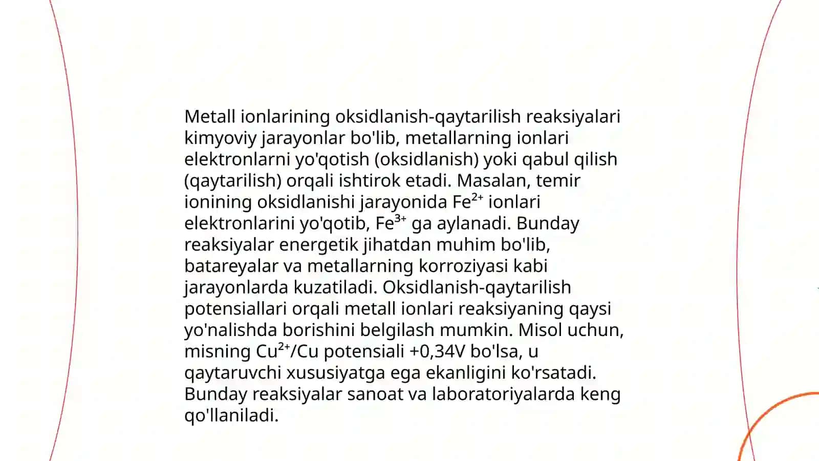Metallarni eritmalarda oksidlanish jarayonlari 4